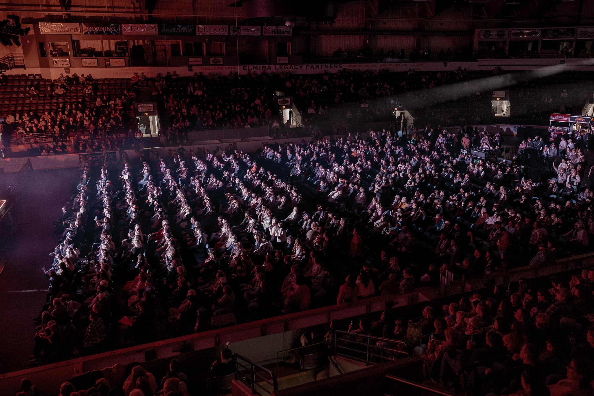 Arena atmosphere during a show